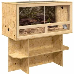 vidaXL Productos Para Mascotas-Terrario Marrón 100 x 50 x 100 cm OSB