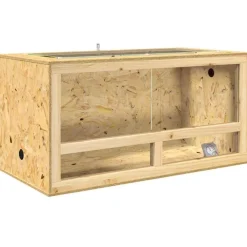vidaXL Productos Para Mascotas-Terrario Marrón 100 x 50 x 100 cm OSB