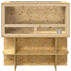 vidaXL Productos Para Mascotas-Terrario Marrón 100 x 50 x 100 cm OSB