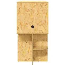 vidaXL Productos Para Mascotas-Terrario Marrón 100 x 50 x 100 cm OSB