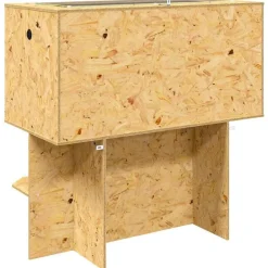 vidaXL Productos Para Mascotas-Terrario Marrón 100 x 50 x 100 cm OSB