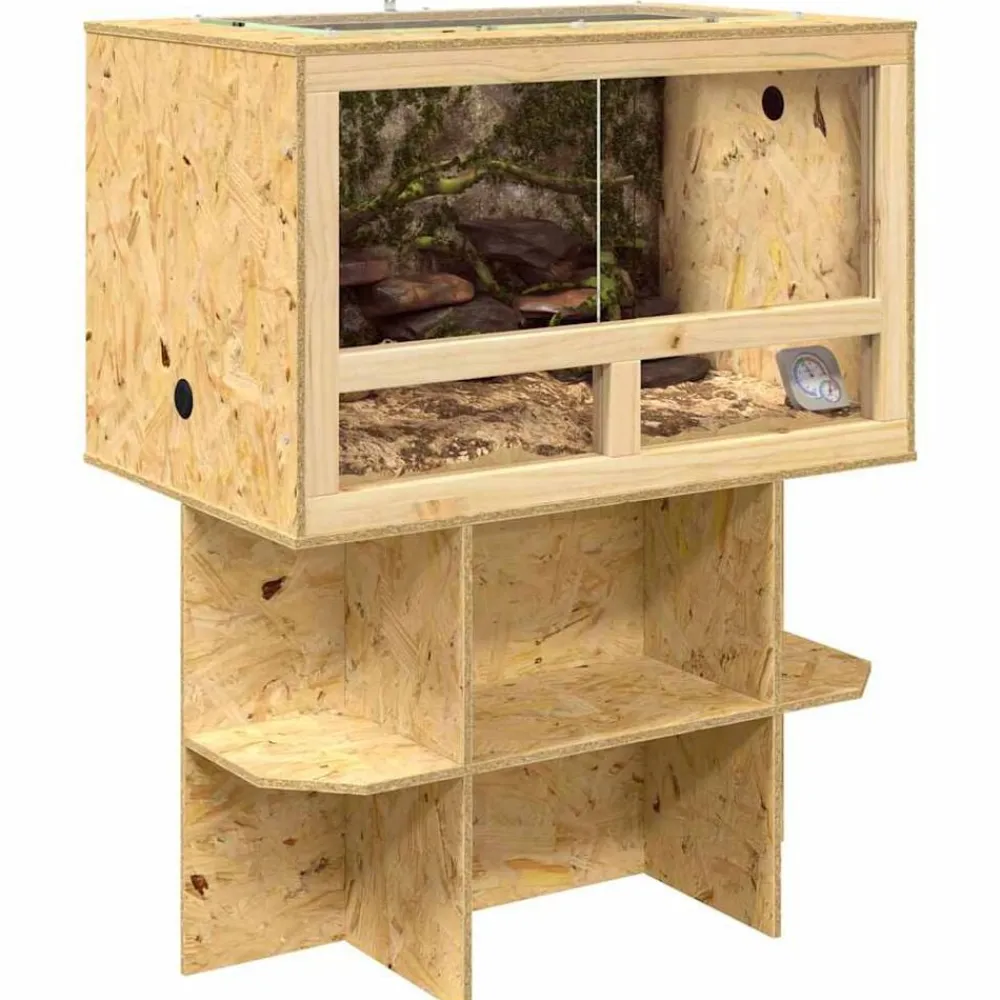 vidaXL Terrario Marrón 80 x 50 x 100 cm OSB Sale