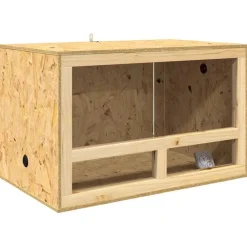 vidaXL Terrario Marrón 80 x 50 x 50 cm OSB Discount