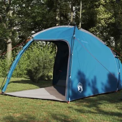 vidaXL Tienda Cabaña con techo 370 x 230 x 185 cm tafetán Azul Discount