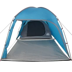 vidaXL Tienda Cabaña con techo 370 x 230 x 185 cm tafetán Azul Discount