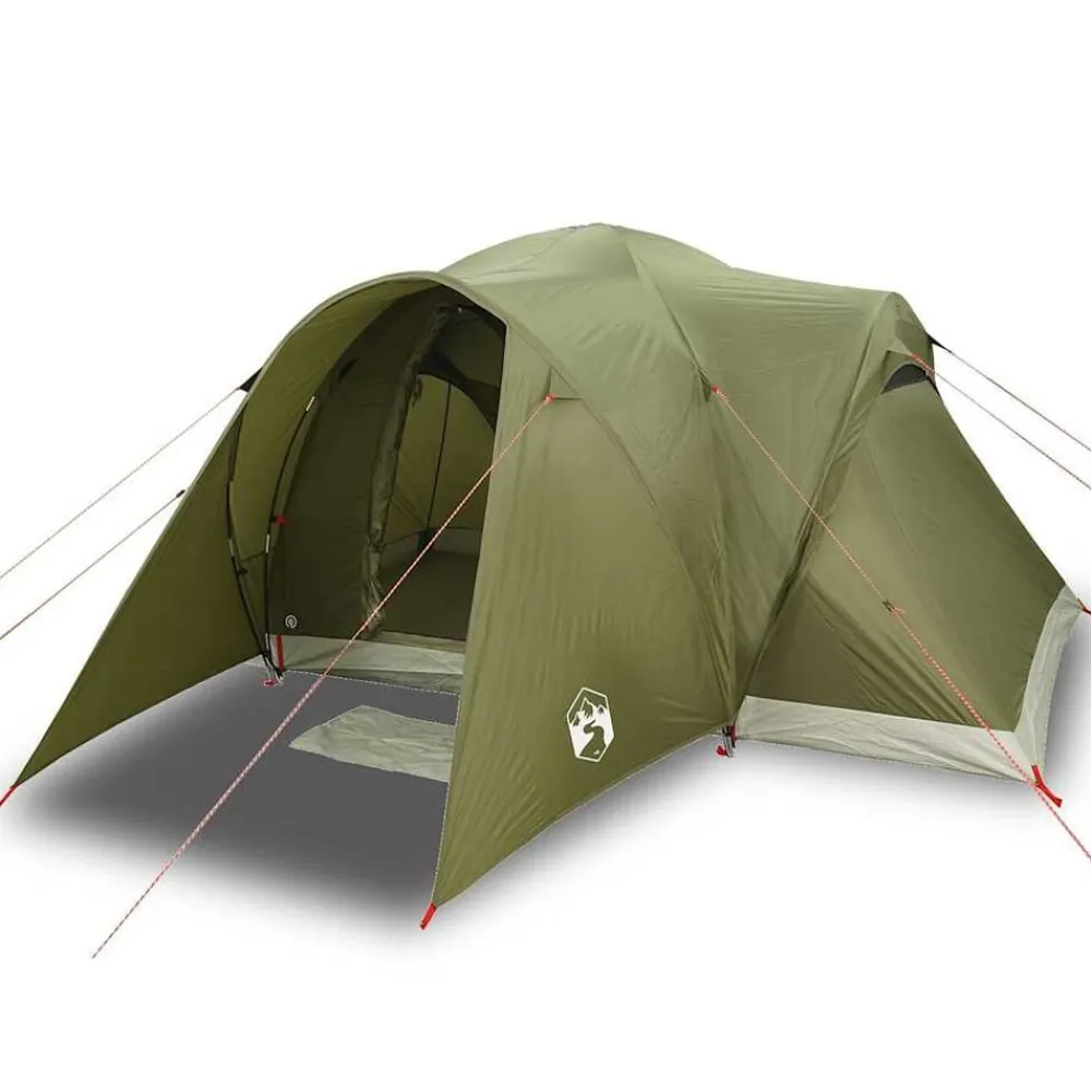 vidaXL Actividades Al Aire Libre-Tienda campaña familiar iglú 6 personas impermeable