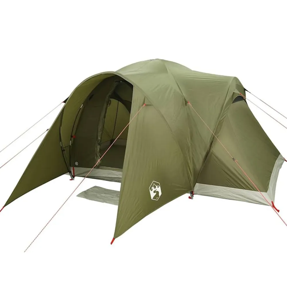 vidaXL Actividades Al Aire Libre-Tienda campaña familiar iglú 6 personas impermeable
