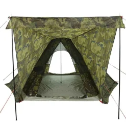 vidaXL Tienda campaña familiar tipi 6 personas impermeable Camuflaje Sale