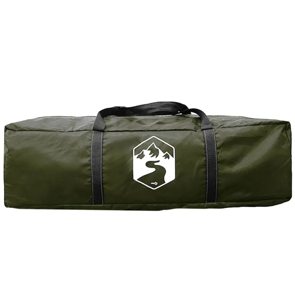 vidaXL Tienda campaña familiar tipi 6 personas impermeable Verde oliva Best