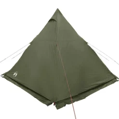 vidaXL Tienda campaña familiar tipi 6 personas impermeable Verde oliva Best