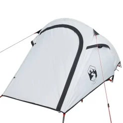 vidaXL Actividades Al Aire Libre-Tienda campaña túnel 3 personas tela opaca impermeable blanco