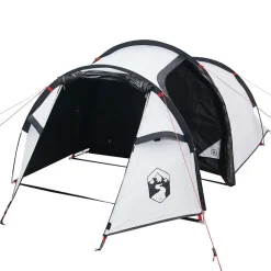 vidaXL Tienda campaña túnel 2 personas tela opaca impermeable blanco Blanco opaco Hot