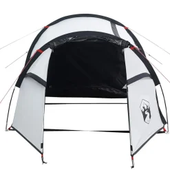 vidaXL Tienda campaña túnel 2 personas tela opaca impermeable blanco Blanco opaco Hot