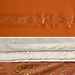 vidaXL Actividades Al Aire Libre-Tienda de almacenamiento impermeable y naranja