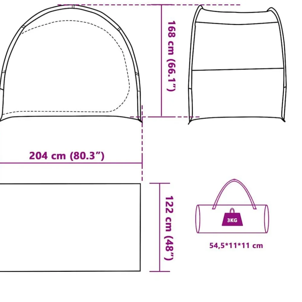 vidaXL Actividades Al Aire Libre-Tienda de almacenamiento impermeable y naranja