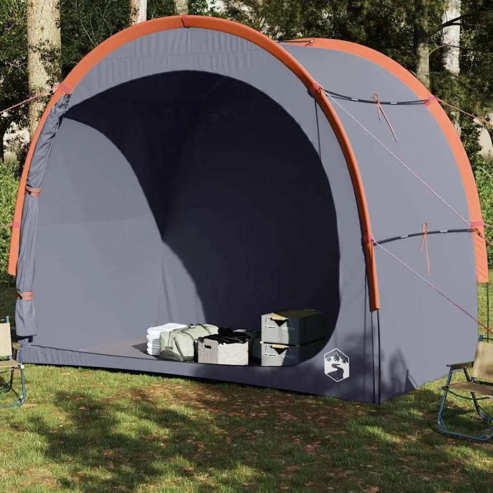 vidaXL Actividades Al Aire Libre-Tienda de almacenamiento impermeable y naranja