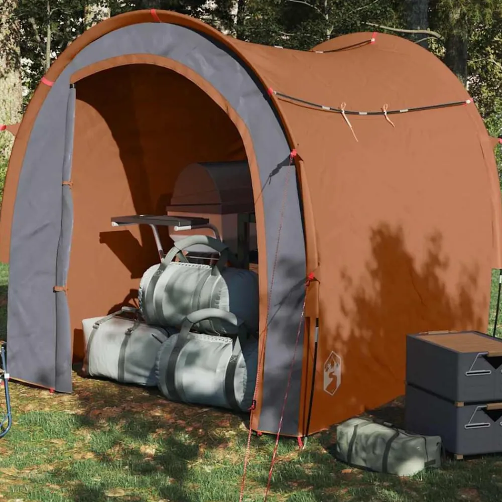 vidaXL Tienda de almacenamiento impermeable naranja Gris y naranja Hot