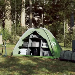 vidaXL Actividades Al Aire Libre-Tienda de almacenaje 9 compartimentos impermeable