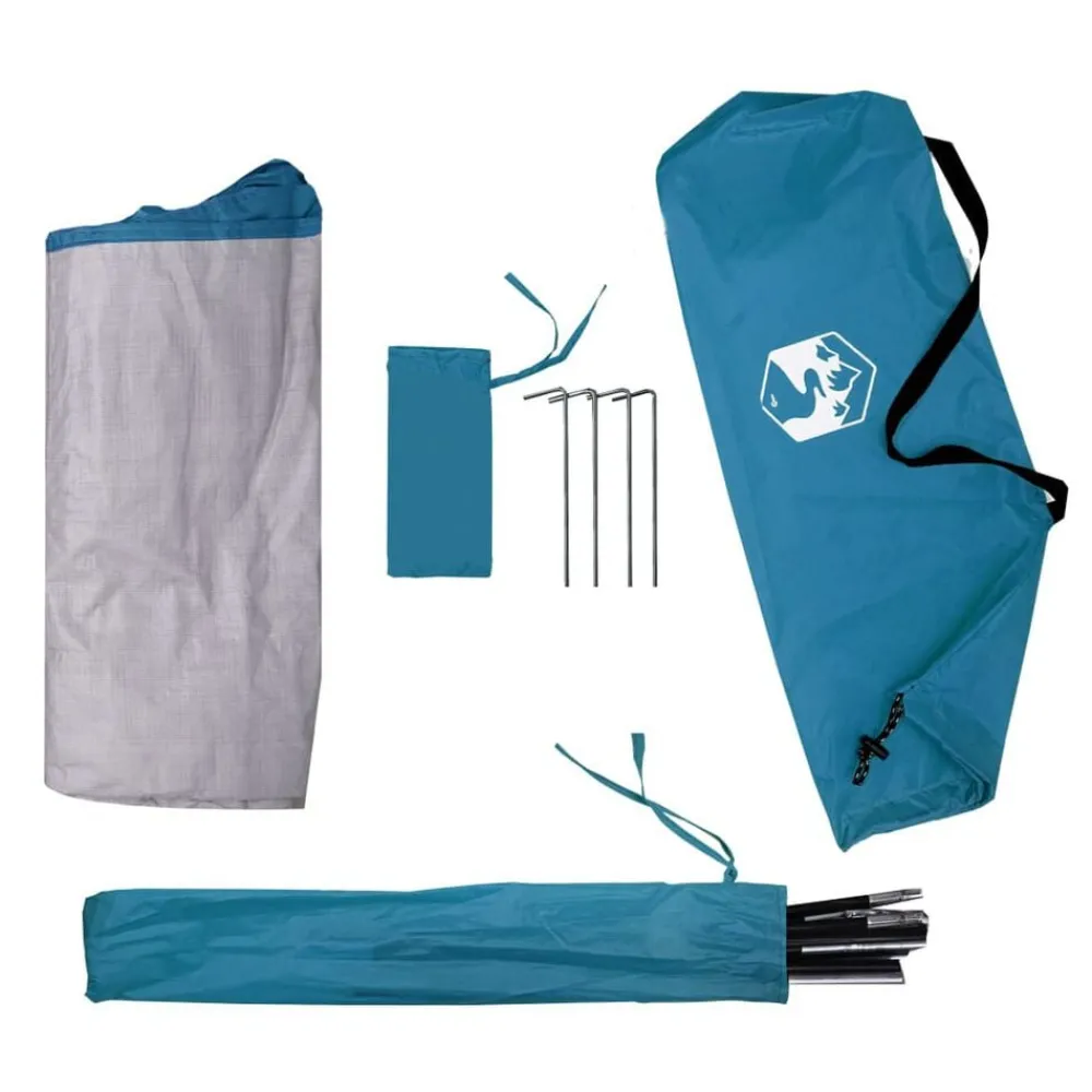 vidaXL Actividades Al Aire Libre-Tienda de almacenaje 9 compartimentos impermeable