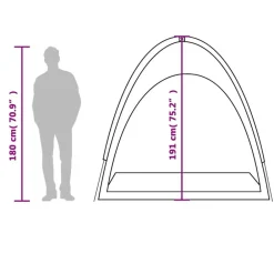 vidaXL Actividades Al Aire Libre-Tienda de almacenamiento impermeable