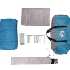 vidaXL Tienda de cabaña para 7 personas 400 x 350 x 212 cm Azul Clearance