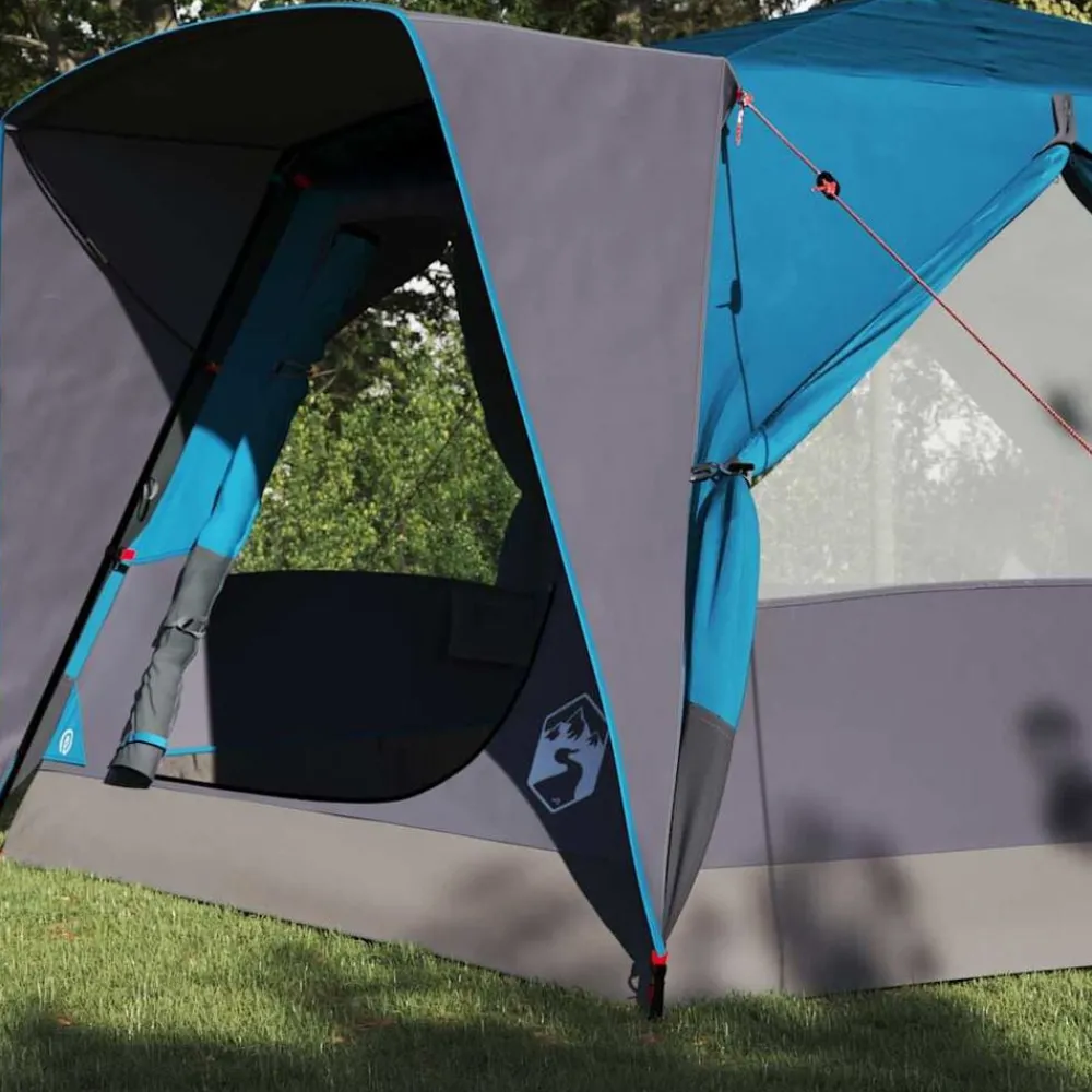 vidaXL Tienda de cabaña para 7 personas 400 x 350 x 212 cm Azul Clearance
