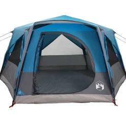 vidaXL Tienda de cabaña para 7 personas 400 x 350 x 212 cm Azul Clearance