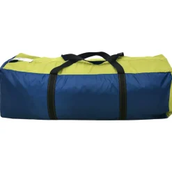 vidaXL Tienda de campaña 6 personas Azul y amarillo Discount