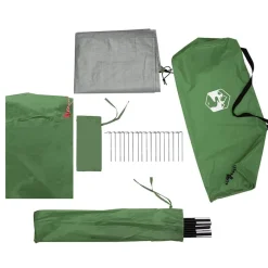 vidaXL Actividades Al Aire Libre-Tienda de campaña 4 personas impermeable
