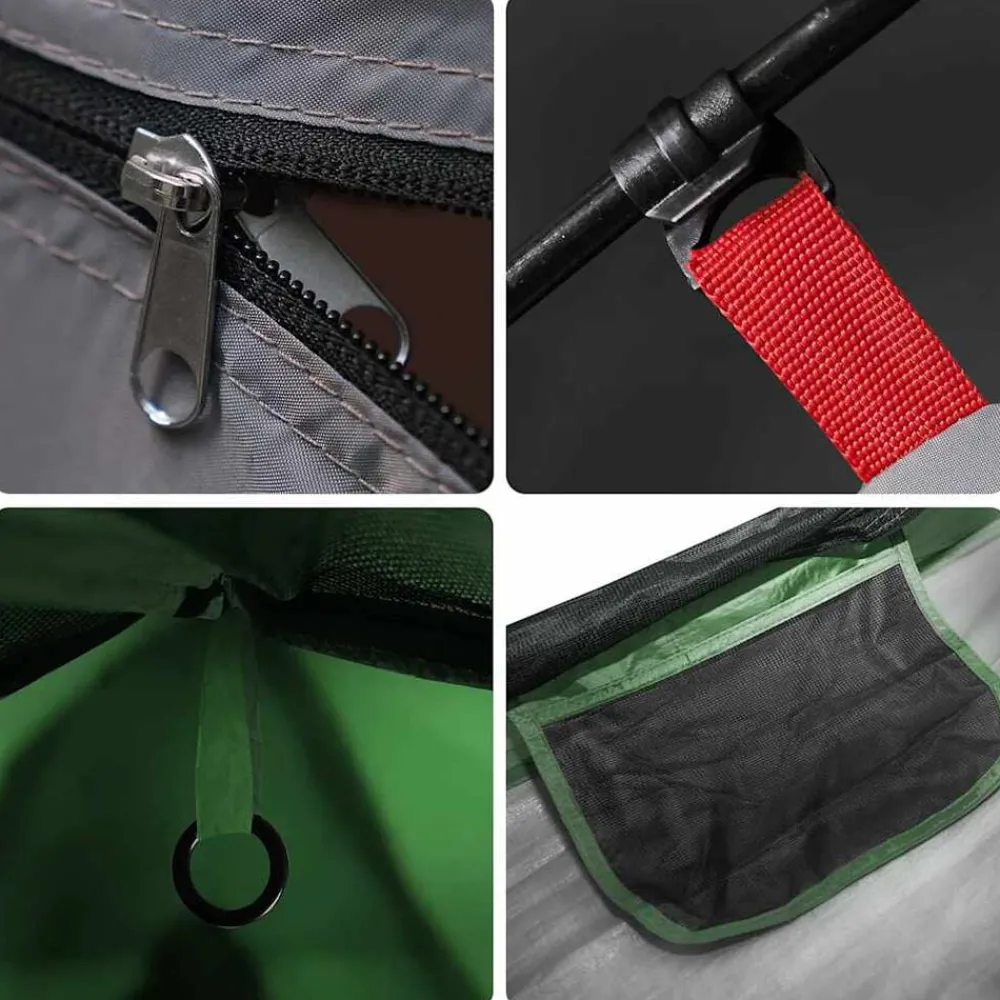 vidaXL Actividades Al Aire Libre-Tienda de campaña 4 personas impermeable apertura rápida