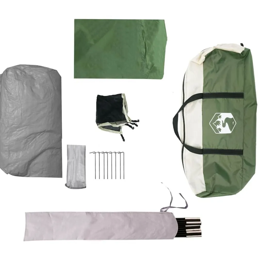 vidaXL Actividades Al Aire Libre-Tienda de campaña 4 personas impermeable