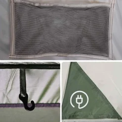 vidaXL Actividades Al Aire Libre-Tienda de campaña 5 personas impermeable