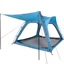 vidaXL Tienda de campaña 4 personas impermeable apertura rápida Azul Clearance