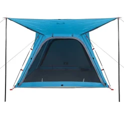 vidaXL Tienda de campaña 4 personas impermeable apertura rápida Azul Clearance