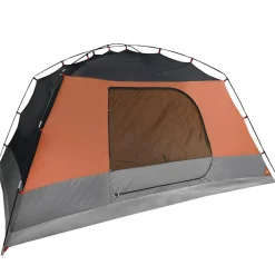 vidaXL Actividades Al Aire Libre-Tienda de campaña con porche 4 personas impermeable naranja