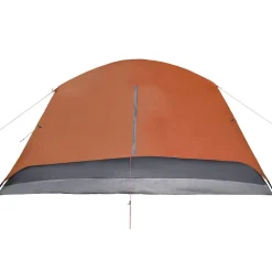 vidaXL Actividades Al Aire Libre-Tienda de campaña con porche 4 personas impermeable naranja