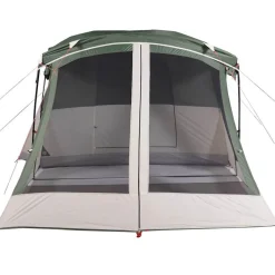 vidaXL Tienda de campaña con porche 4 personas impermeable Verde Clearance