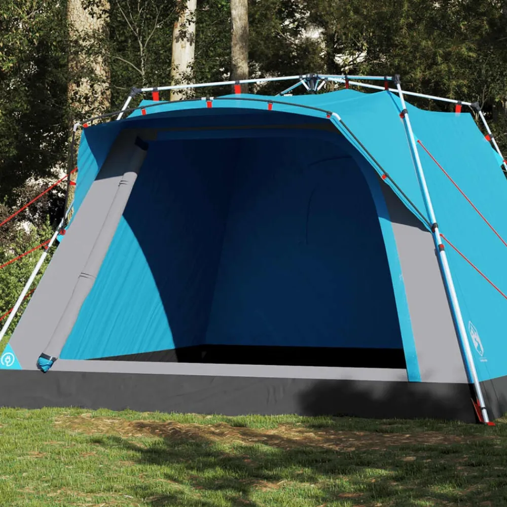 vidaXL Actividades Al Aire Libre-Tienda de campaña cabaña 4 personas apertura rápida