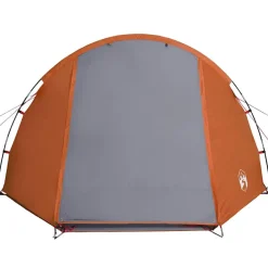 vidaXL Tienda de campaña con túnel 4 personas impermeable gris Naranja New