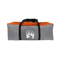 vidaXL Actividades Al Aire Libre-Tienda de campaña con túnel 5 personas impermeable gris naranja