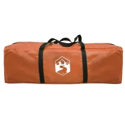 vidaXL Actividades Al Aire Libre-Tienda de campaña con túnel 4 personas impermeable naranja