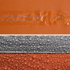 vidaXL Actividades Al Aire Libre-Tienda de campaña con túnel 4 personas impermeable naranja
