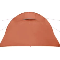 vidaXL Actividades Al Aire Libre-Tienda de campaña con túnel 4 personas impermeable naranja