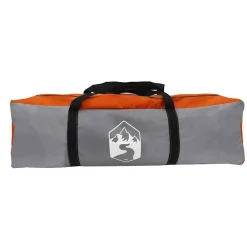 vidaXL Actividades Al Aire Libre-Tienda de campaña de coche 4 personas impermeable gris-naranja