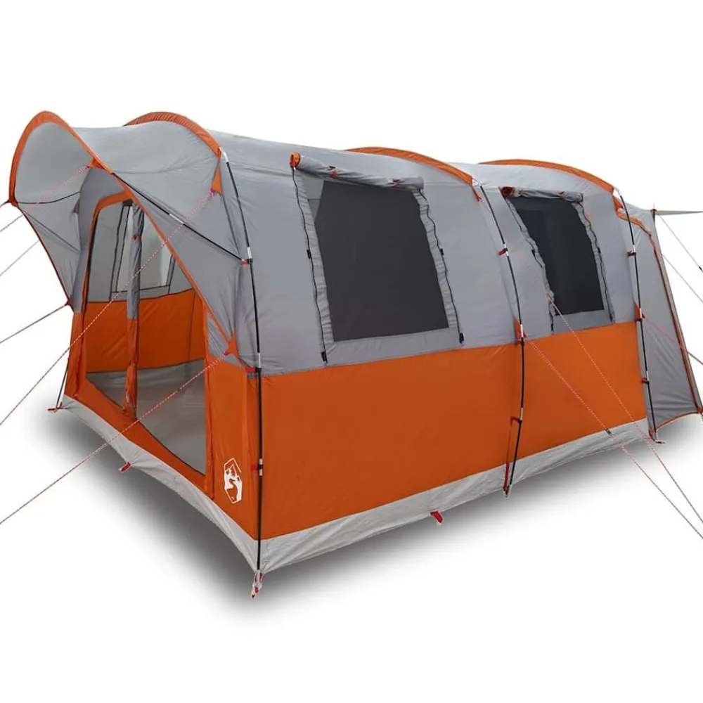 vidaXL Tienda de campaña de coche 4 personas impermeable gris-naranja Gris y naranja Best
