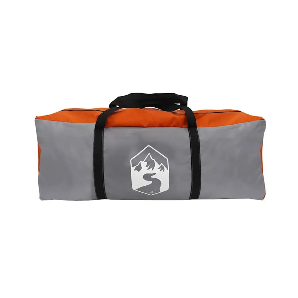 vidaXL Tienda de campaña de coche 4 personas impermeable gris-naranja Gris y naranja Best