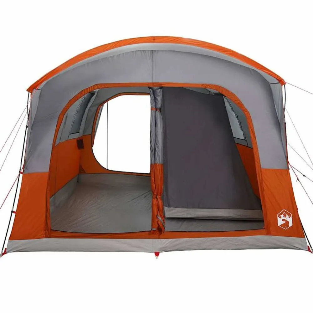 vidaXL Tienda de campaña de coche 4 personas impermeable gris-naranja Gris y naranja Best