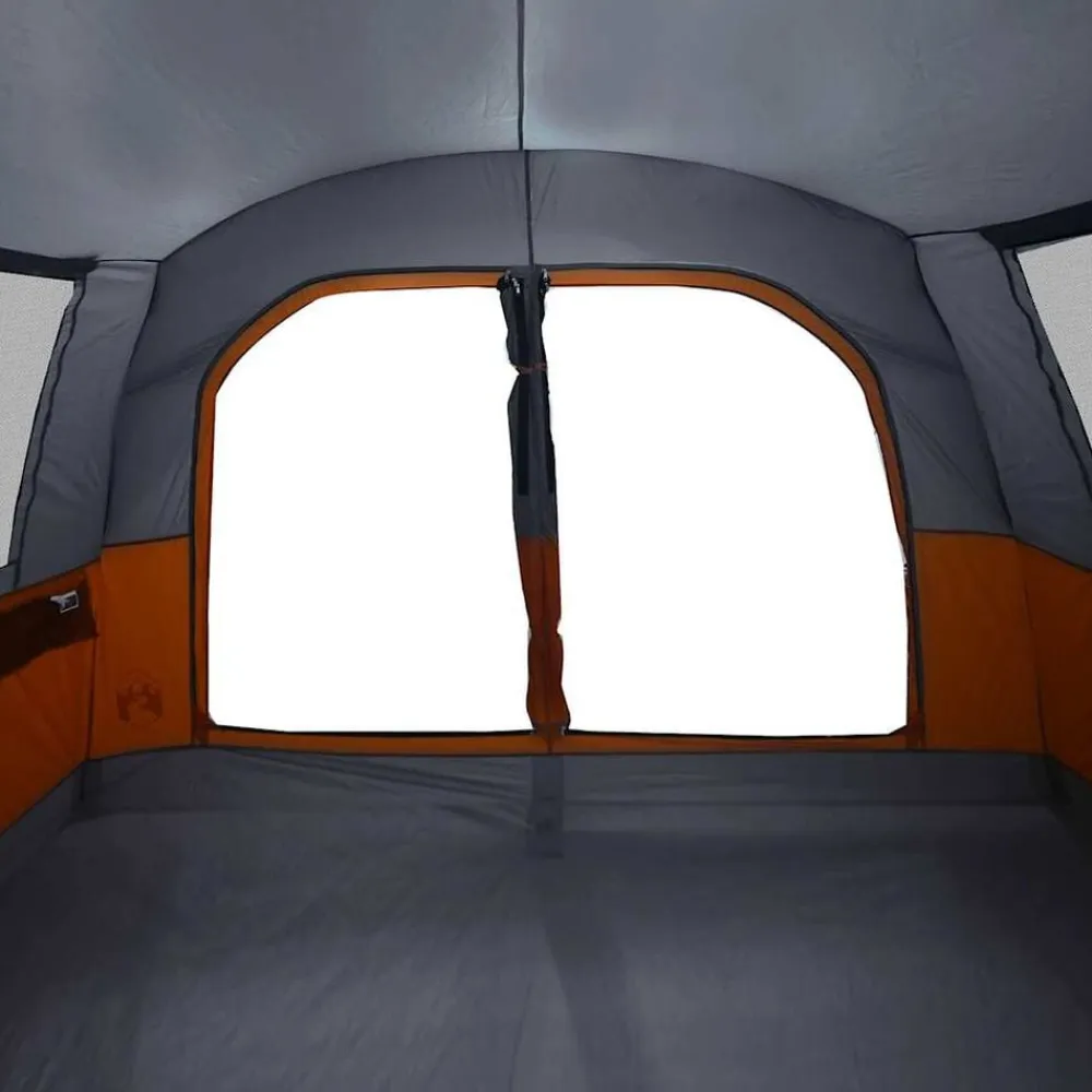 vidaXL Tienda de campaña de coche 4 personas impermeable gris-naranja Gris y naranja Best
