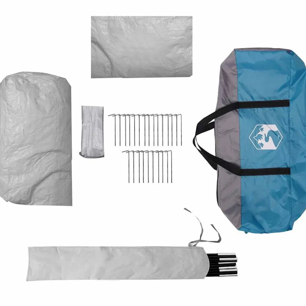 vidaXL Tienda de campaña de coche para 4 personas impermeable Azul Hot