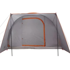 vidaXL Actividades Al Aire Libre-Tienda de campaña de coche 2 personas impermeable gris-naranja